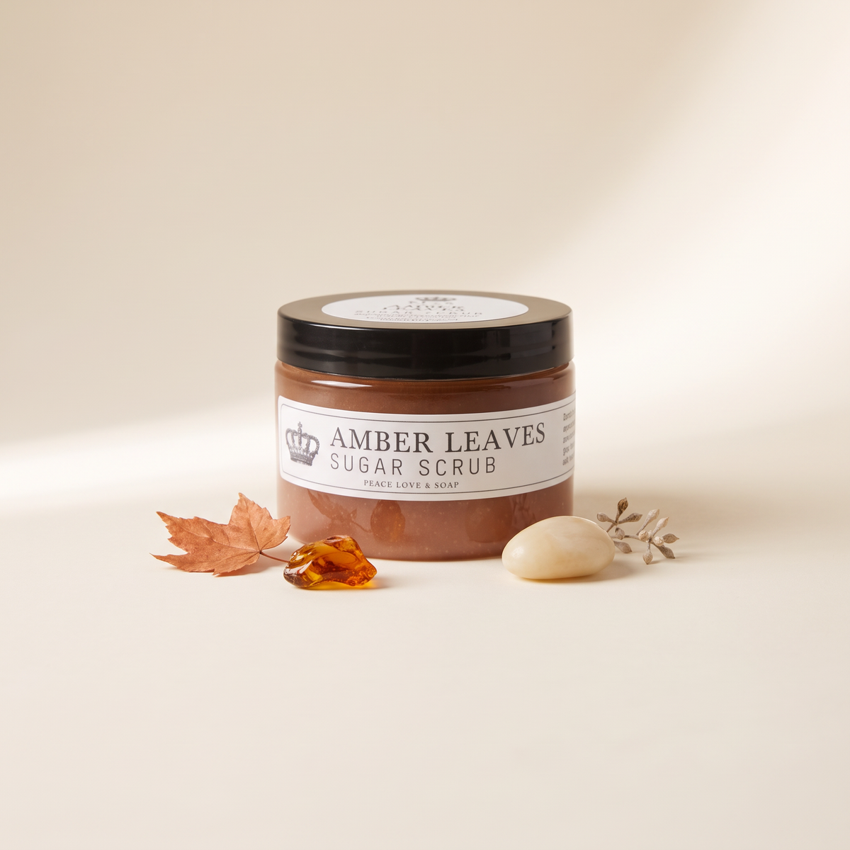 a jar of brown scrub