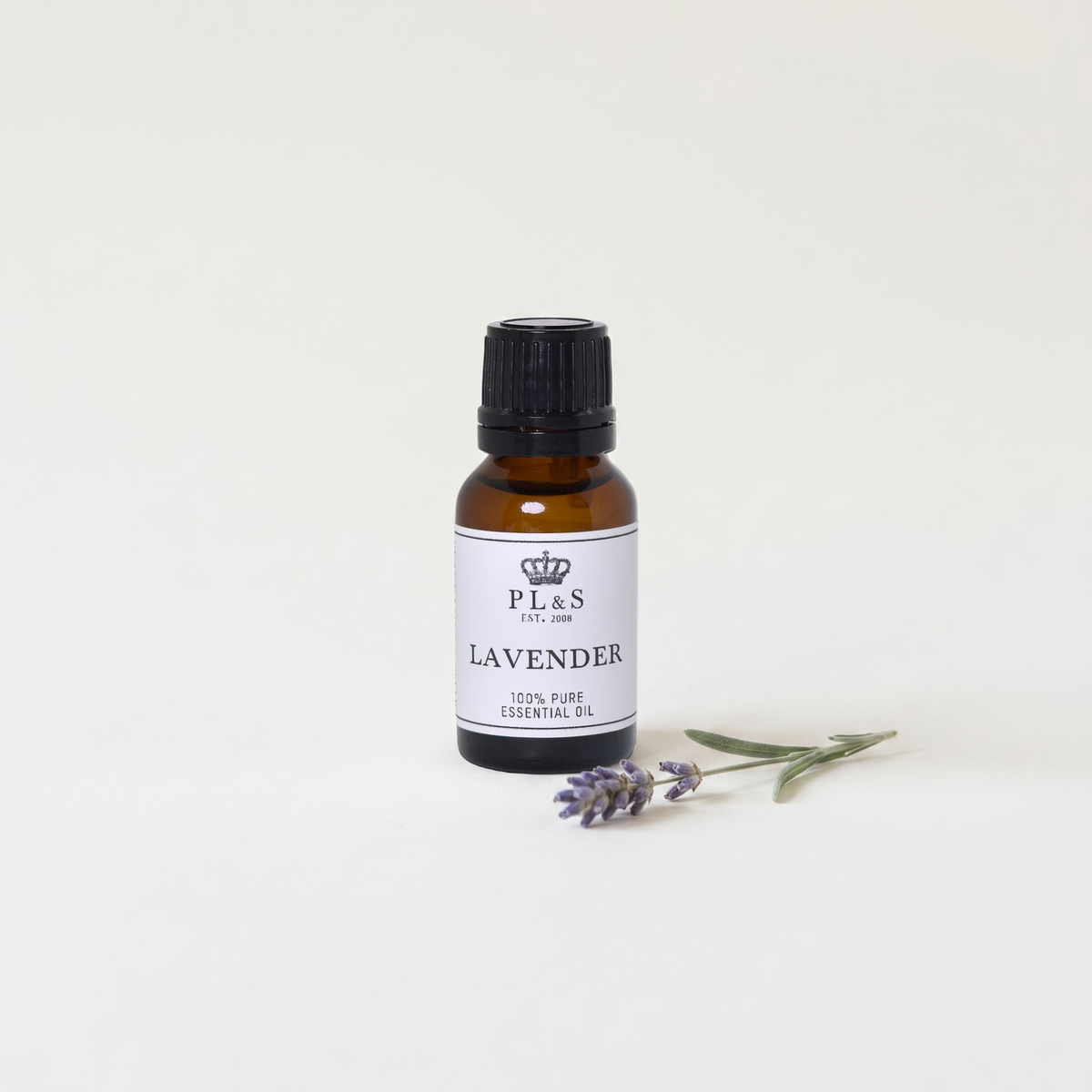 a small bottle of lavender essential oil