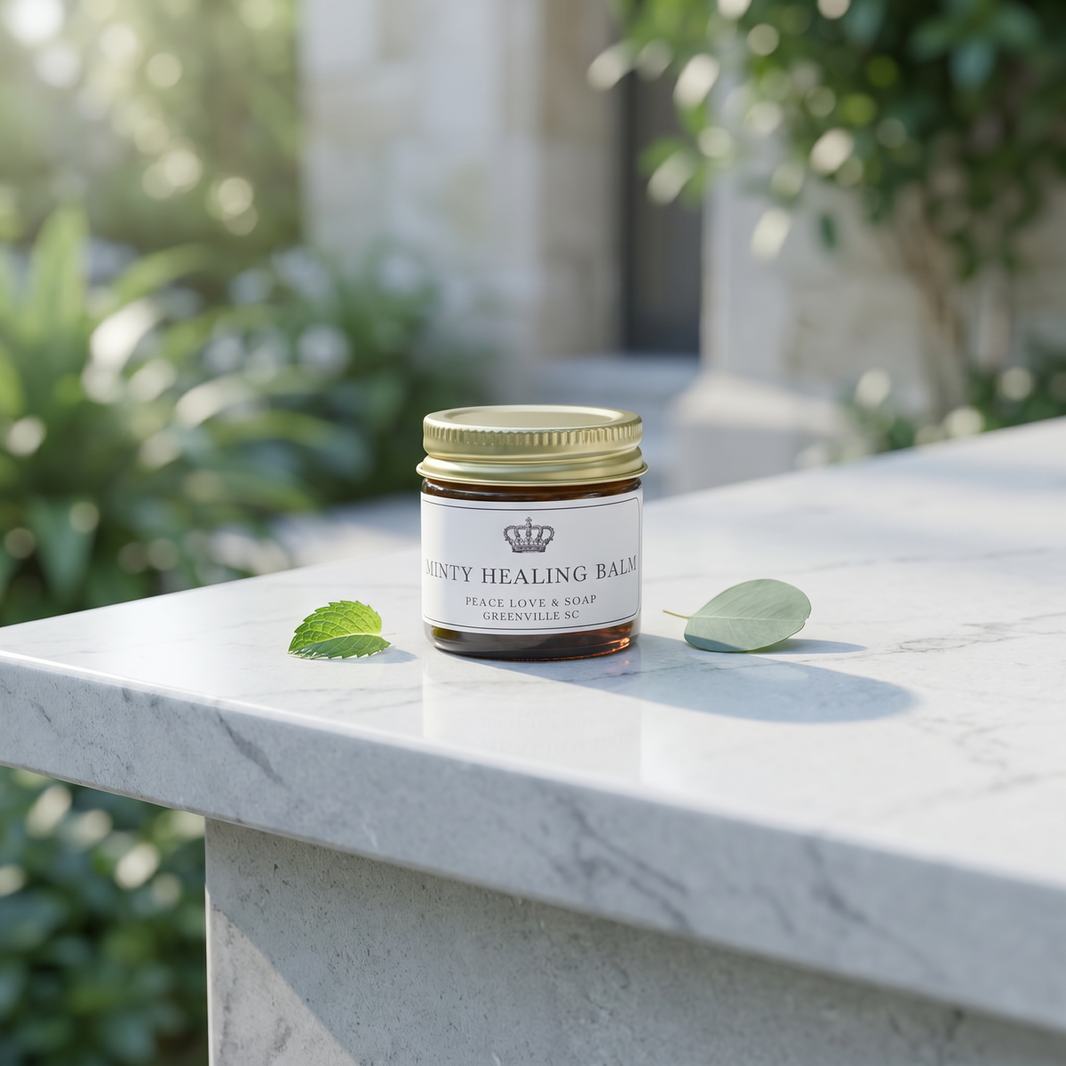 a jar of cream on a marble surface