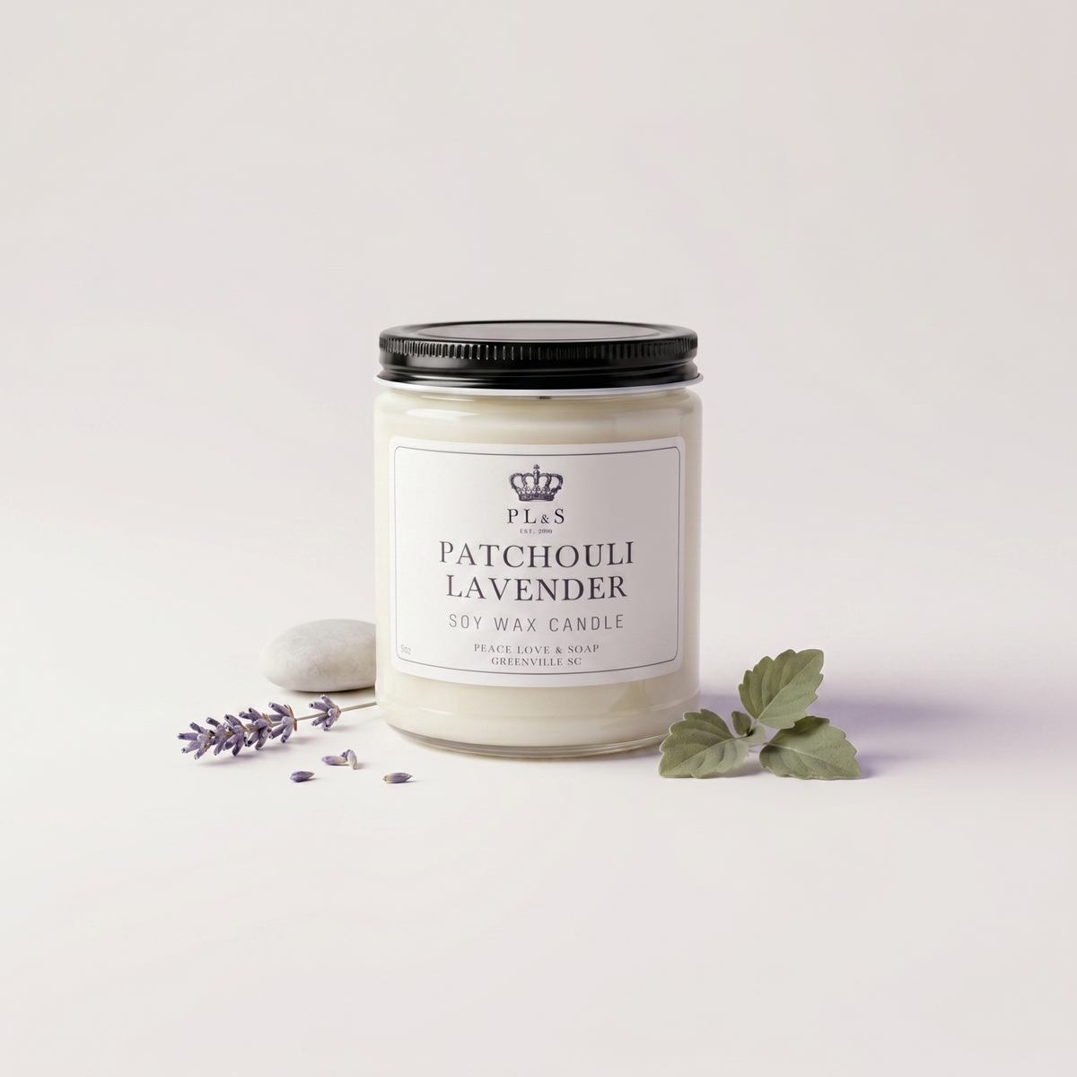 PATCHOULI LAVENDER 9 OZ SOY CANDLE