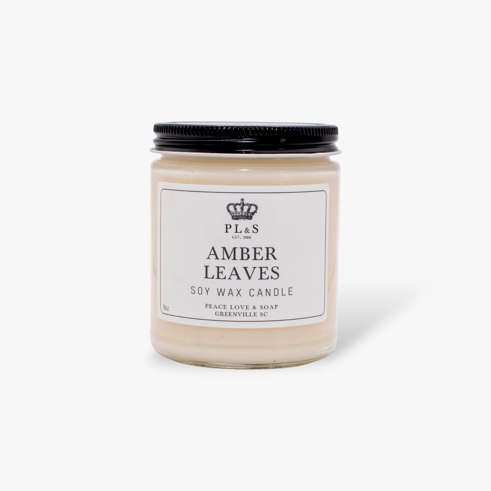 AMBER LEAVES - 9oz Soy Candle