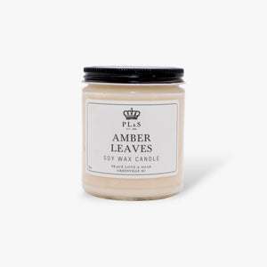 AMBER LEAVES - 9oz Soy Candle