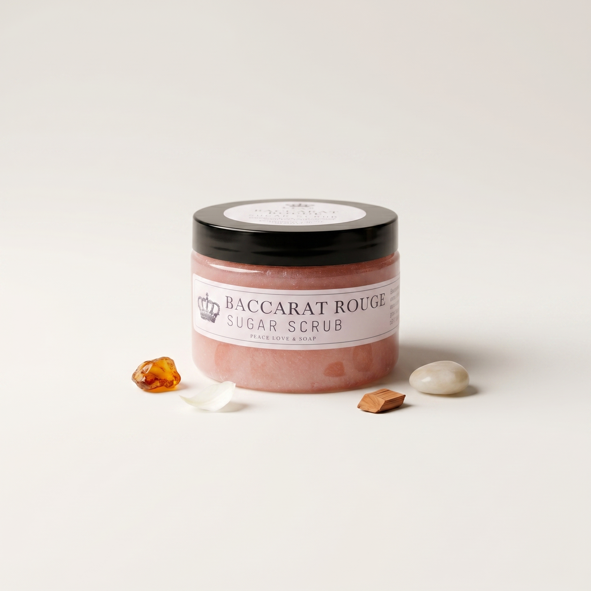 a jar of pink scrub