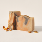 a close up of a soap