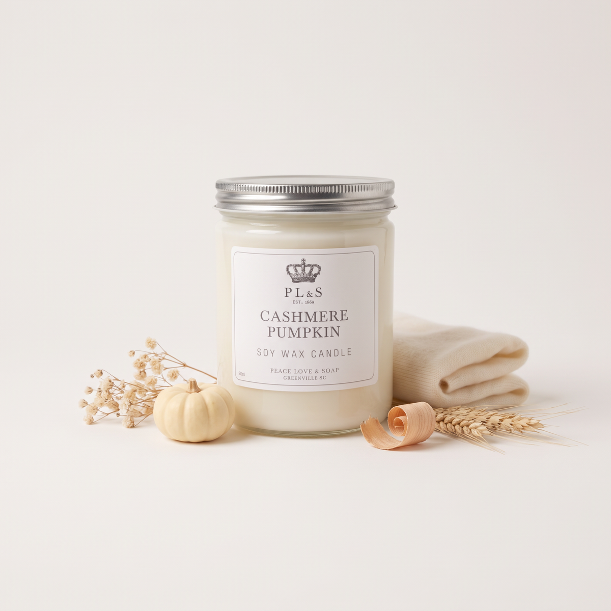 CASHMERE PUMPKIN 16 OZ SOY CANDLE