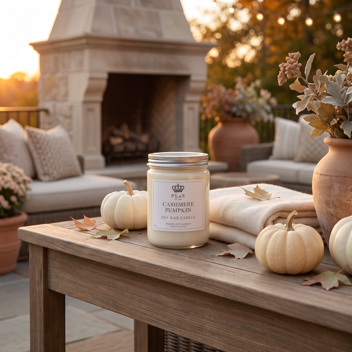 CASHMERE PUMPKIN 16 OZ SOY CANDLE