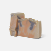 a close up of a soap