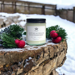 APPALACHIAN WINTERBERRY - 9oz Soy Candle