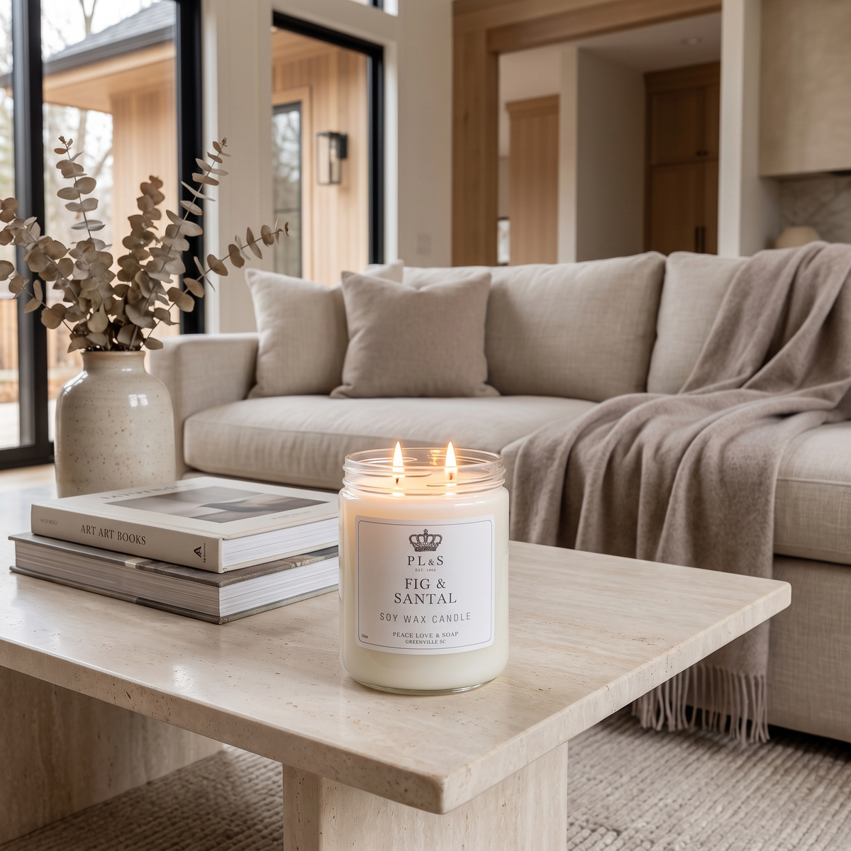 FIG & SANTAL 16 OZ SOY CANDLE