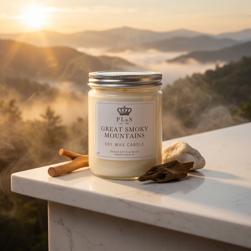 GREAT SMOKY MOUNTAINS 16 OZ SOY CANDLE