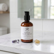 a bottle of face cream on a counter