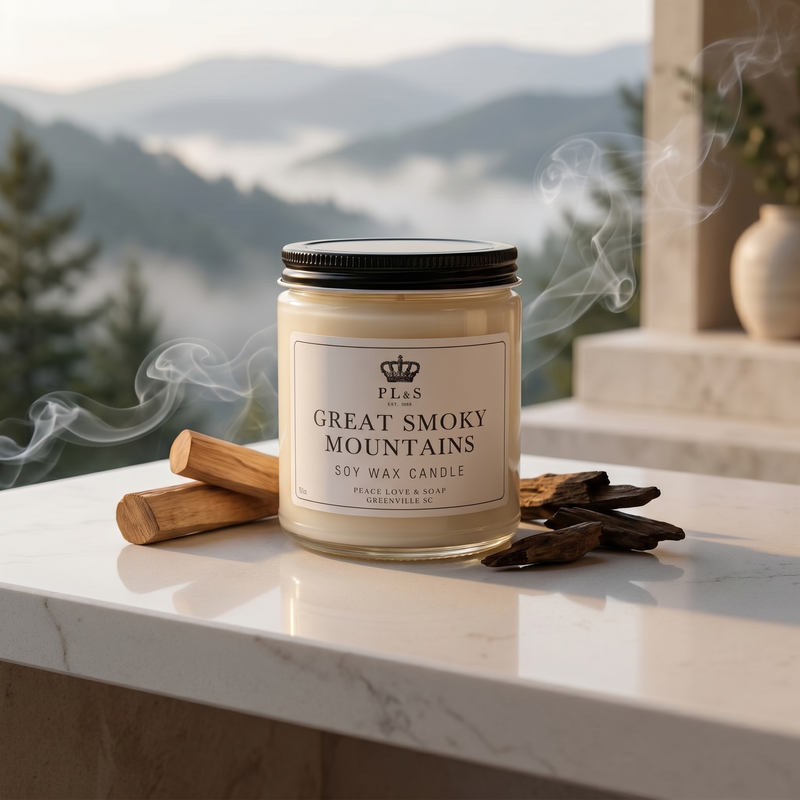 GREAT SMOKY MOUNTAINS 9 OZ SOY CANDLE