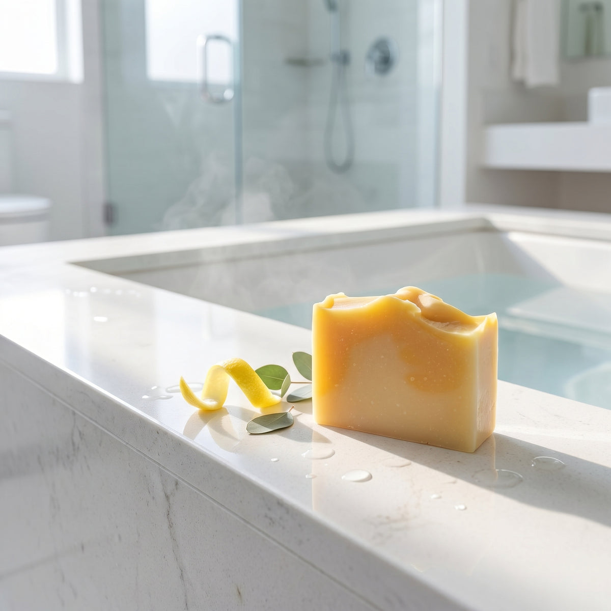 a piece of cheese on a counter