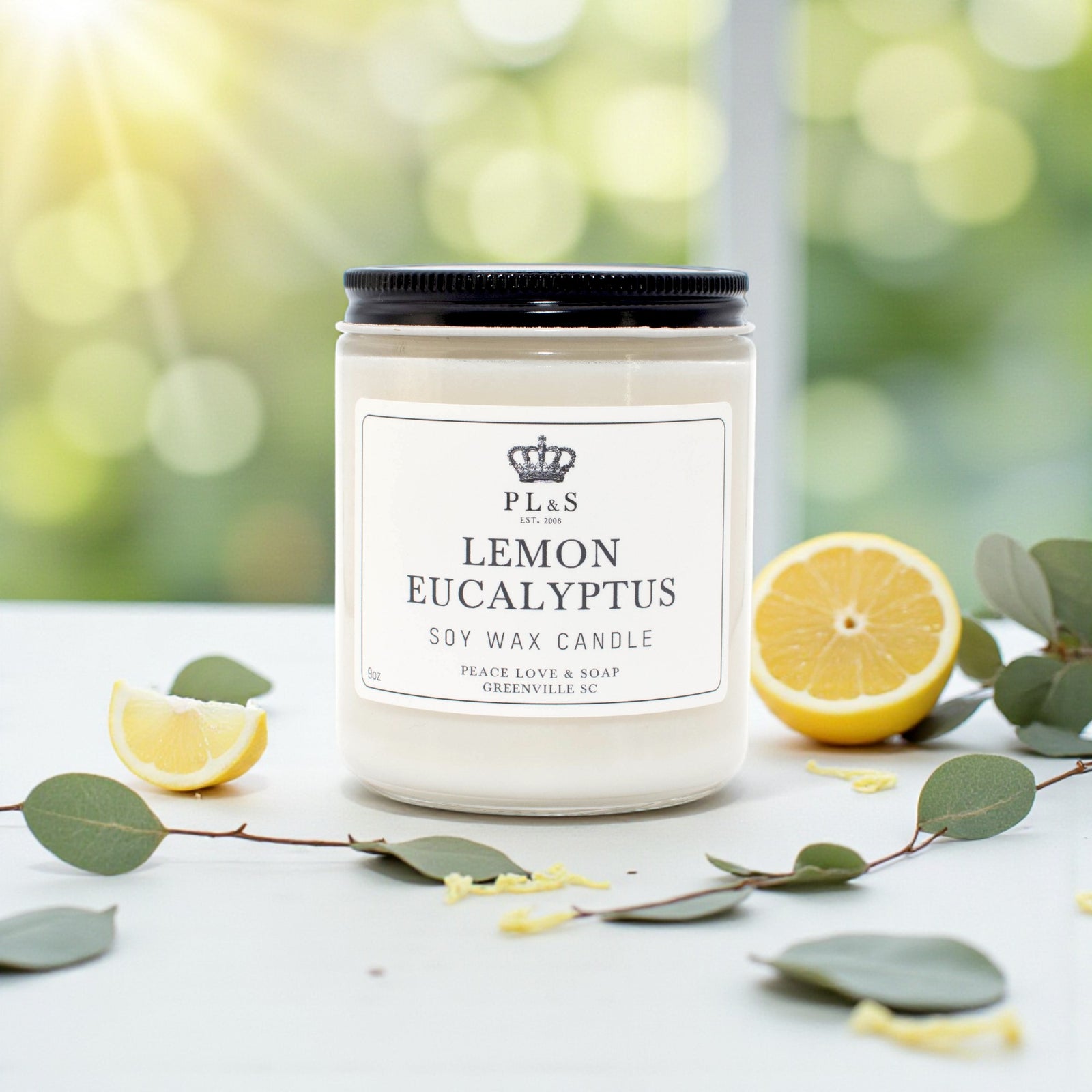 LEMON EUCALYPTUS - 9oz Soy Candle