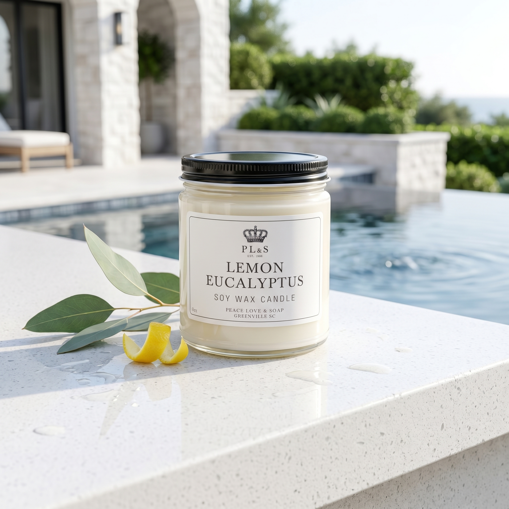 LEMON EUCALYPTUS 9 OZ SOY CANDLE