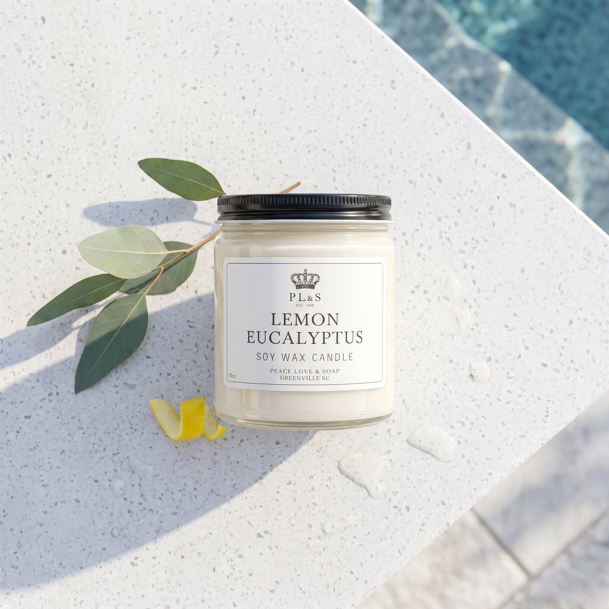 LEMON EUCALYPTUS 9 OZ SOY CANDLE