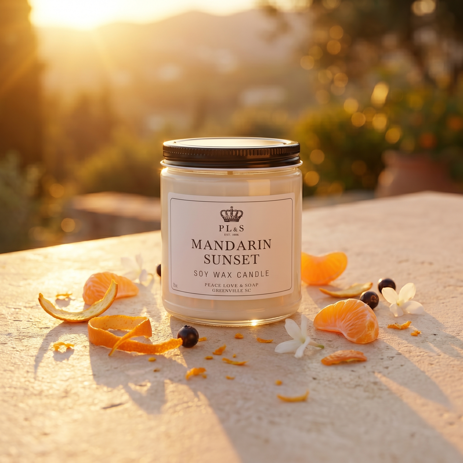 MANDARIN SUNSET - 9oz Soy Candle - SEASONAL