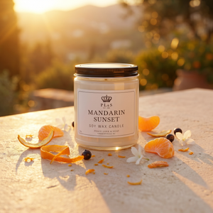 MANDARIN SUNSET - 9oz Soy Candle - SEASONAL