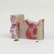 a close up of a piece of soap