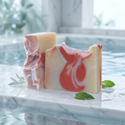 a close up of some soap