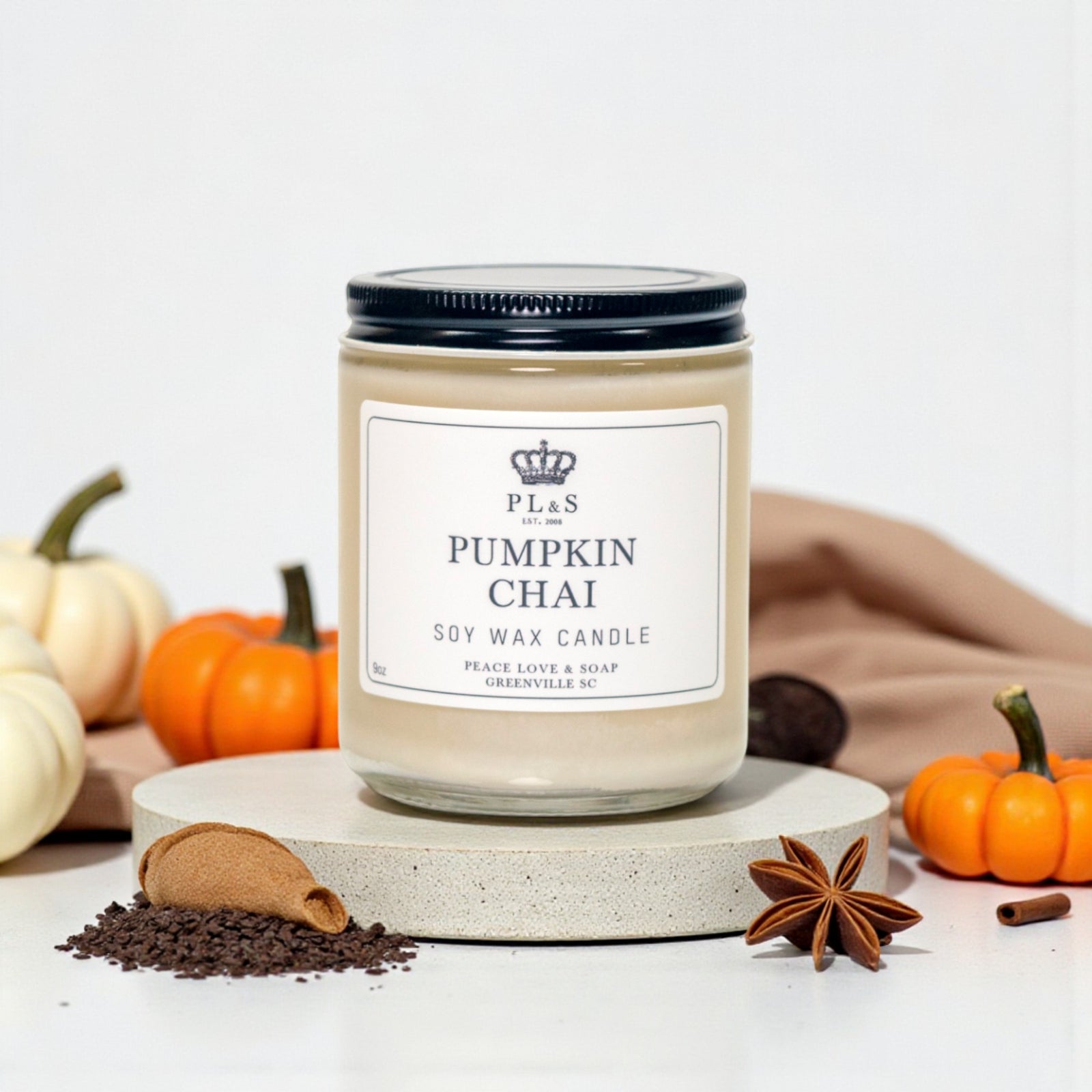PUMPKIN CHAI - 9oz Soy Candle