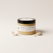 a jar of coconut scrub