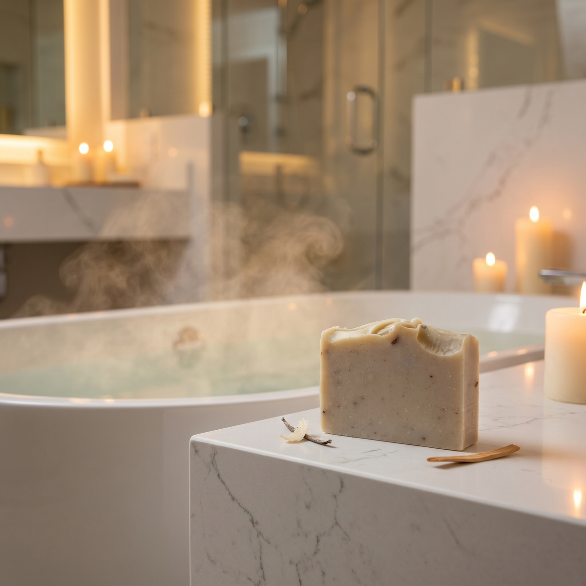 a soap bar on a counter